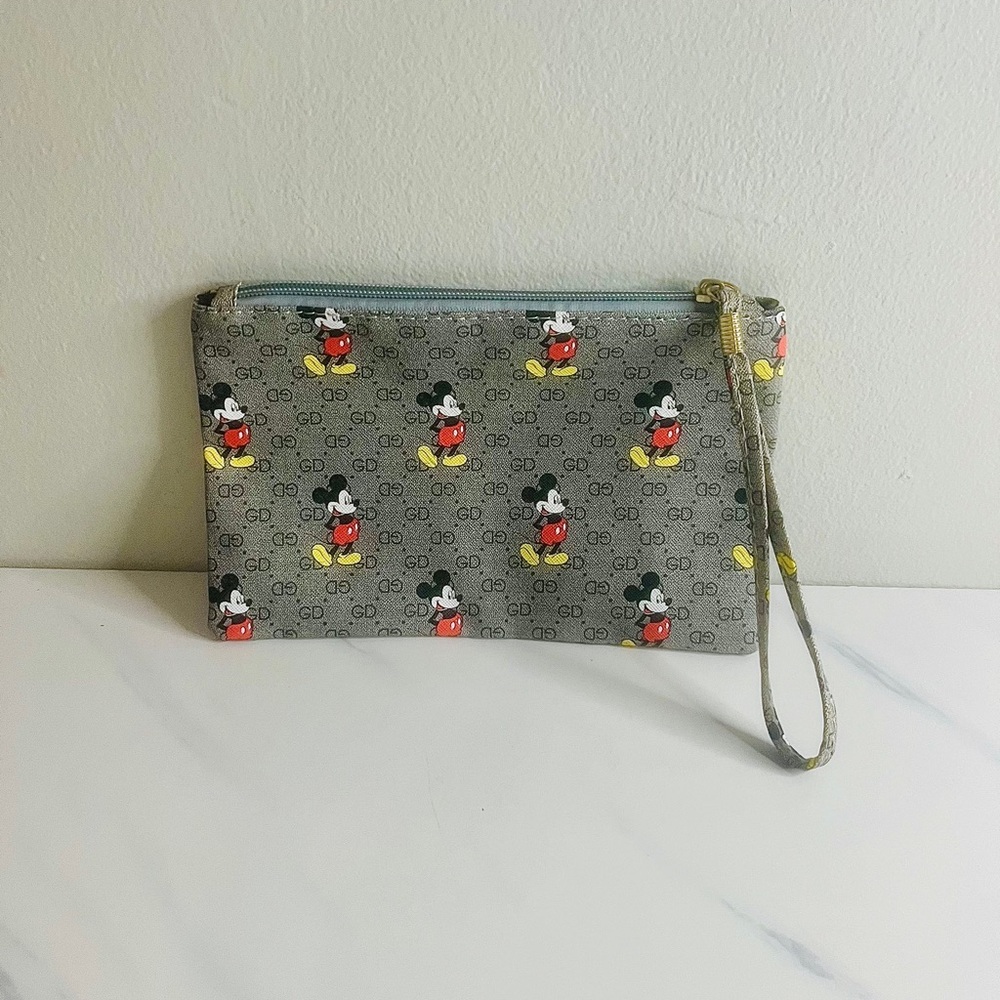 Disney Mickey Mouse Patterned Wristlet